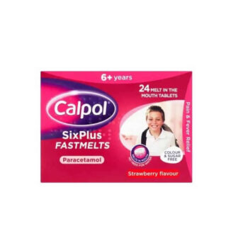 Calpol Six Plus Years Fastmelts Strawberry 24 Tablets