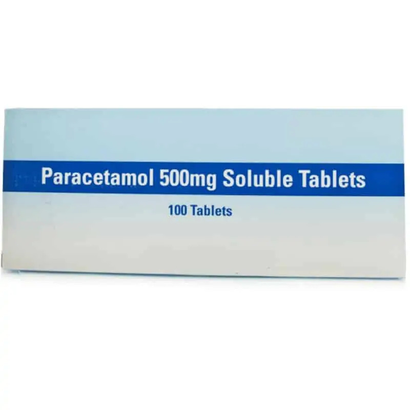Paracetamol 500mg Soluble 100 Tablets