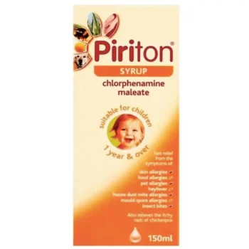 Piriton Hayfever & Allergy Relief Syrup For Children – 150ml